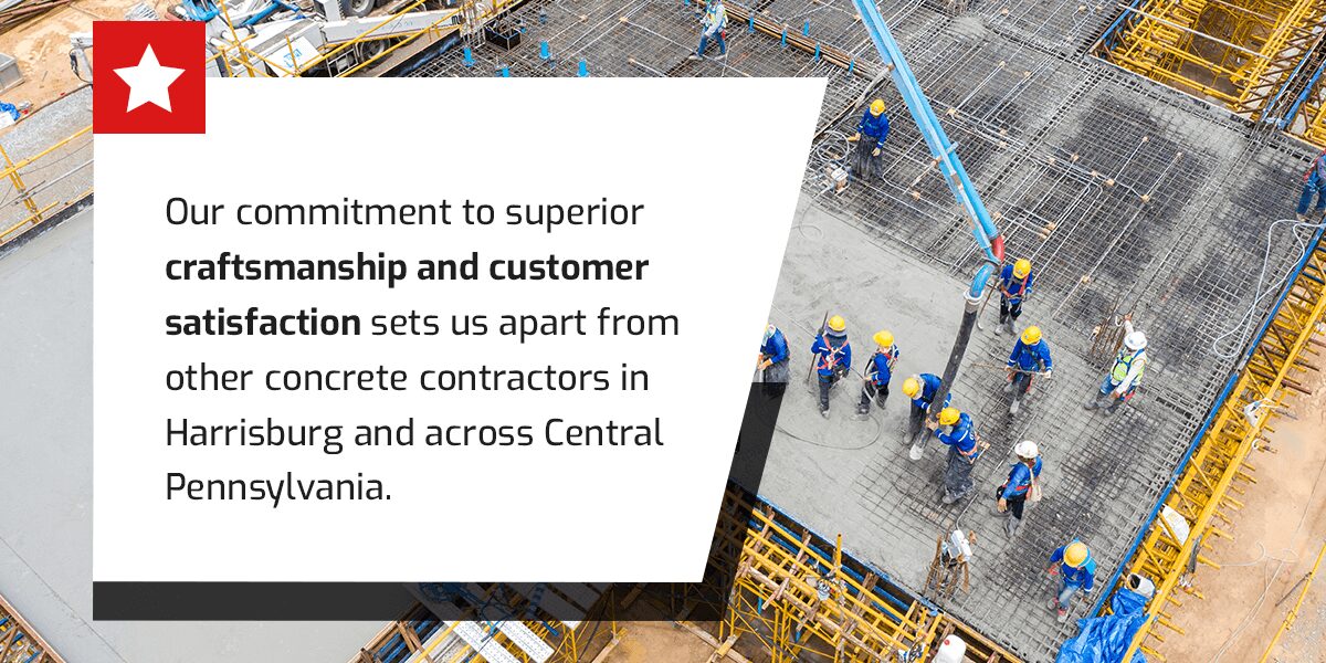 Concrete Contractors in Harrisburg, Pennsylvania